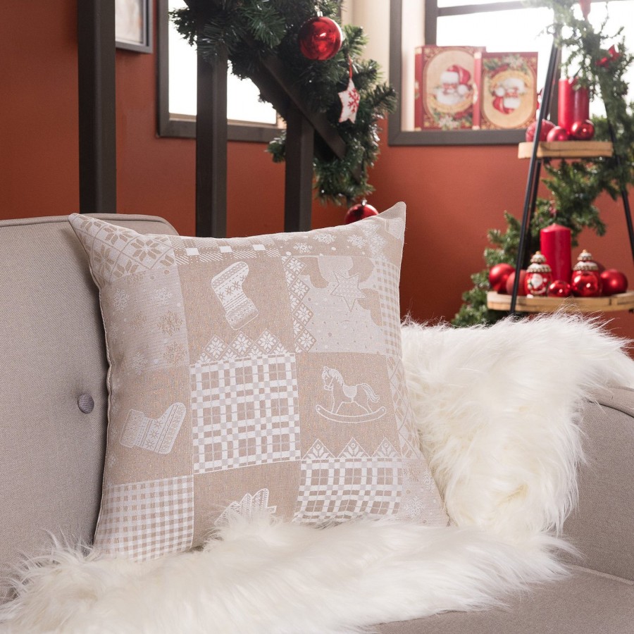 Μαξιλαροθήκη Mariazell 02 - 65x65cm δαπέδου με γέμιση