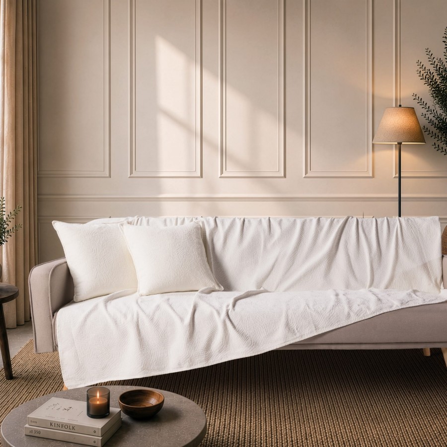 Ριχτάρι  Bolton 01 Ivory - Διθέσιο 180x250cm