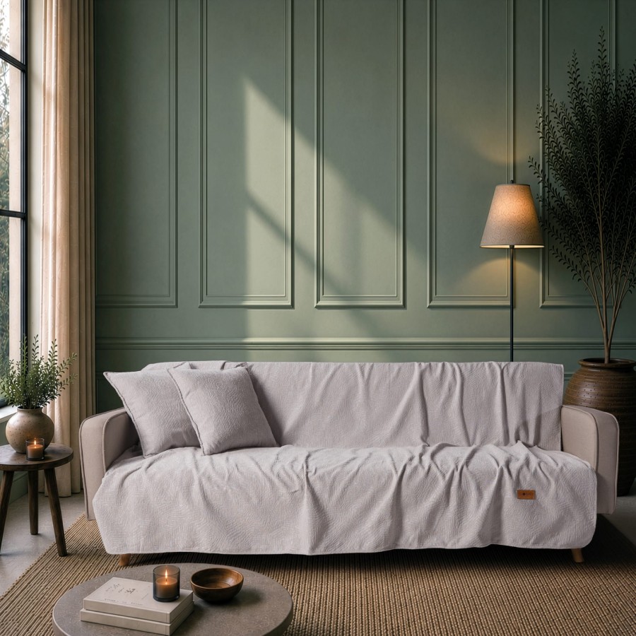 Ριχτάρι  Bolton 11 Light Grey - Τριθέσιο 180x300cm