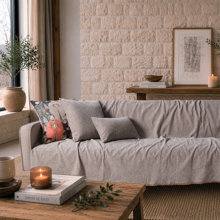 Ριχτάρι Dayton 05 Grey Terracotta - Μονοθέσιο 180x150cm