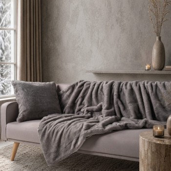 Διακοσμητικό Ριχτάρι Fox 11 Grey - 130 x 185 cm
