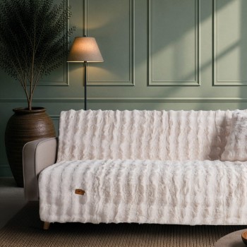 Ριχτάρι Αντιολισθητικό  Haaland 01 Ivory - Μονοθέσιο 180x150cm