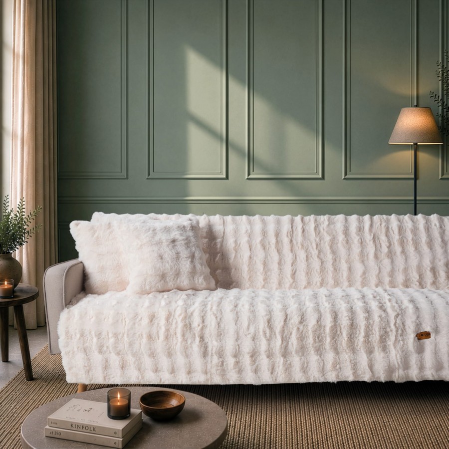 Ριχτάρι Αντιολισθητικό  Haaland 01 Ivory - Διθέσιο 180x250cm