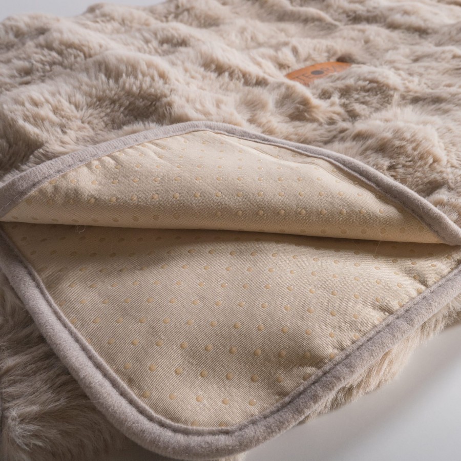 Ριχτάρι Αντιολισθητικό  Haaland 02 Beige - Μονοθέσιο 180x150cm