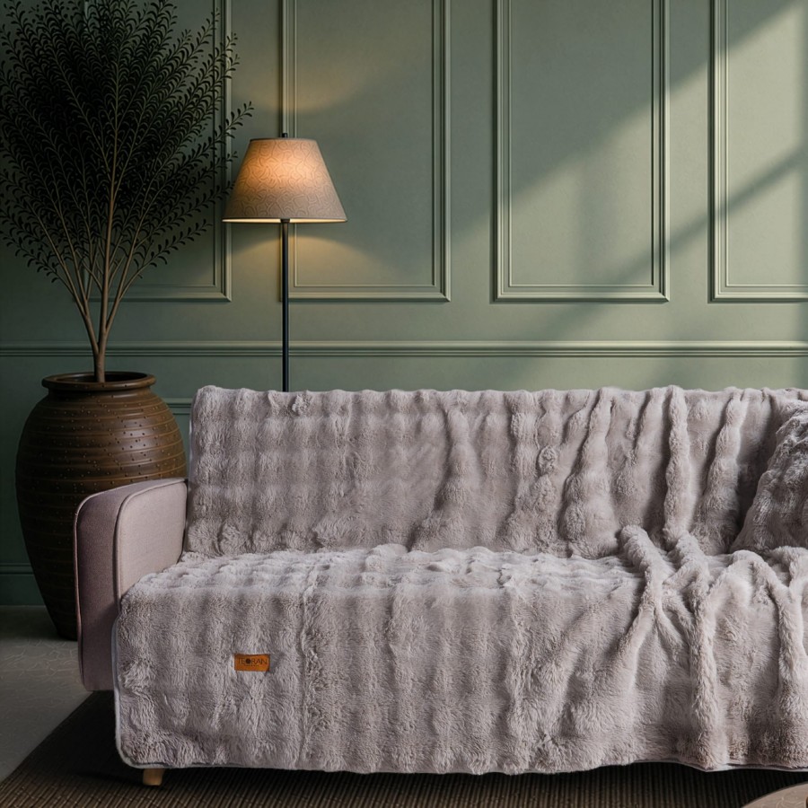 Ριχτάρι Αντιολισθητικό  Haaland 11 Grey - Διθέσιο 180x250cm