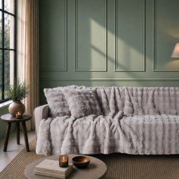 Ριχτάρι Αντιολισθητικό  Haaland 11 Grey - Τριθέσιο 180x300cm
