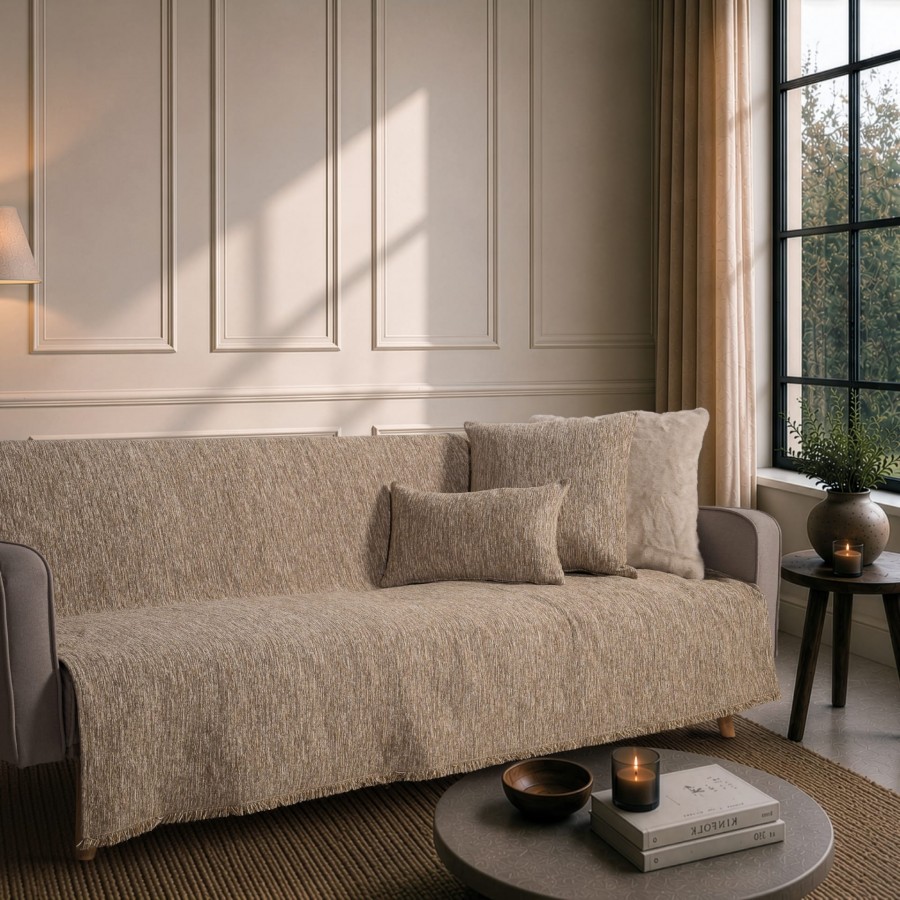 Ριχτάρι Kent 02 Warm Beige - Τριθέσιο 180x300cm