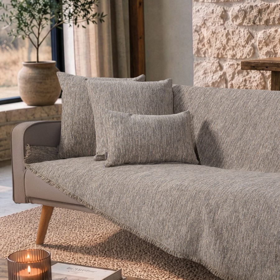 Ριχτάρι Kent 07 Taupe - Μονοθέσιο 180x150cm
