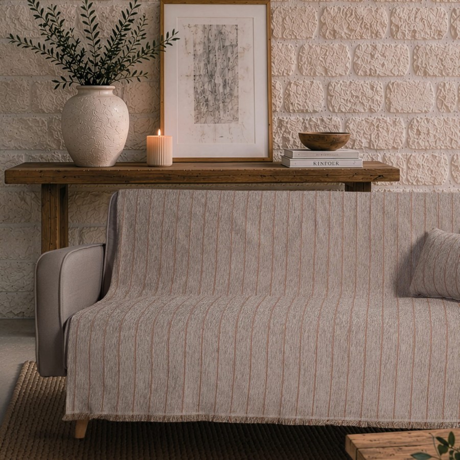 Ριχτάρι Macon 05 Light Brown Terracotta - Τριθέσιο 180x300cm