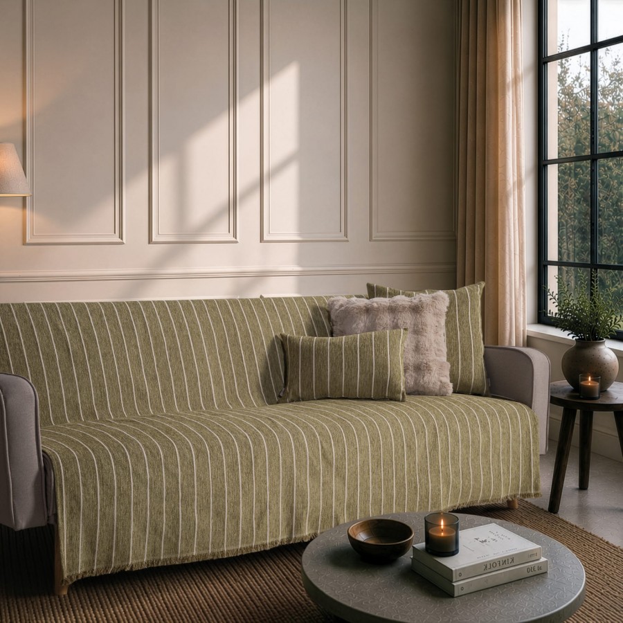 Ριχτάρι Macon 15 Sage Green - Μονοθέσιο 180x150cm
