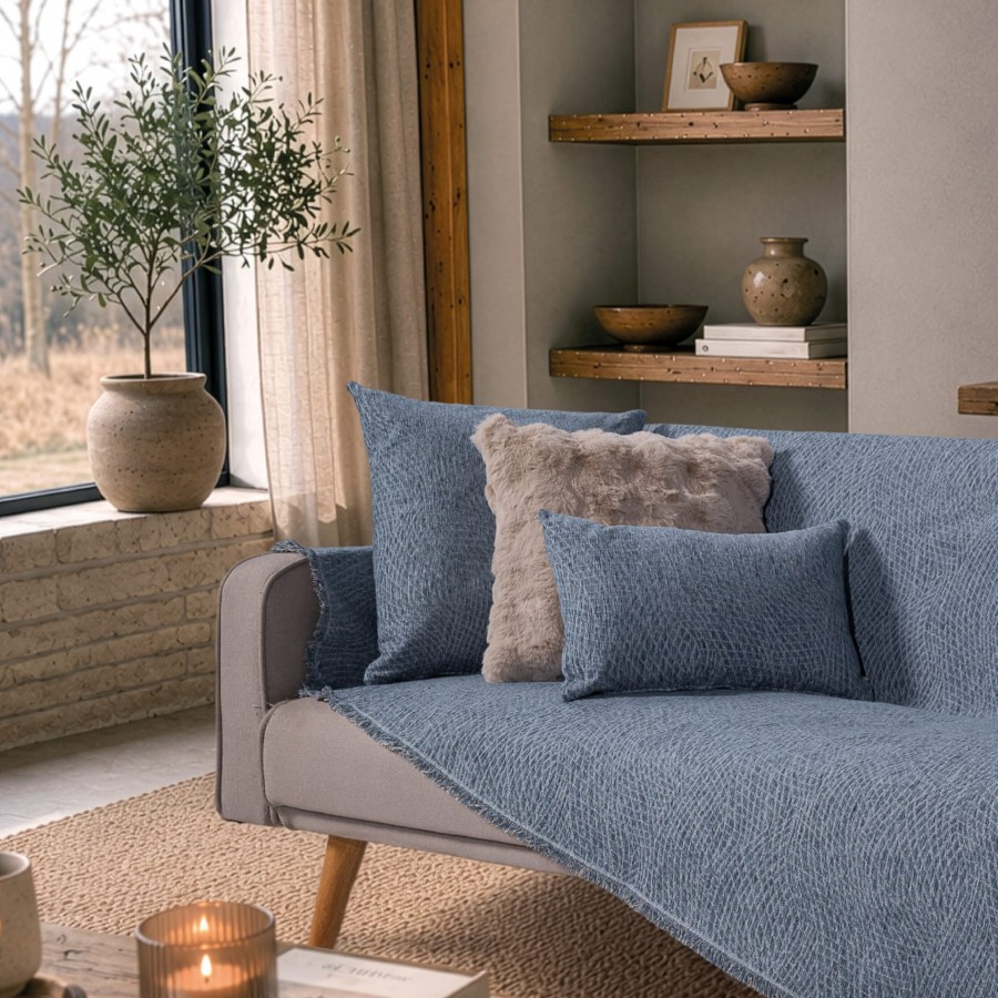 Ριχτάρι Norman 04 Denim Blue - Διθέσιο 180x250cm