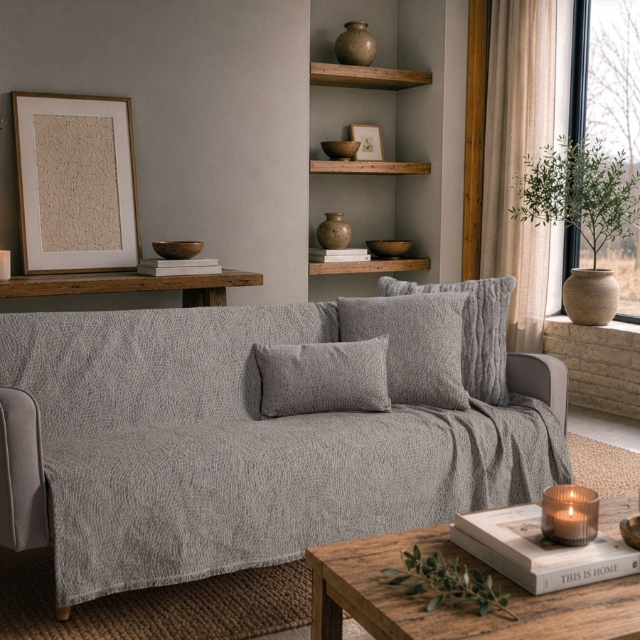 Ριχτάρι Norman 11 Grey - Τριθέσιο 180x300cm