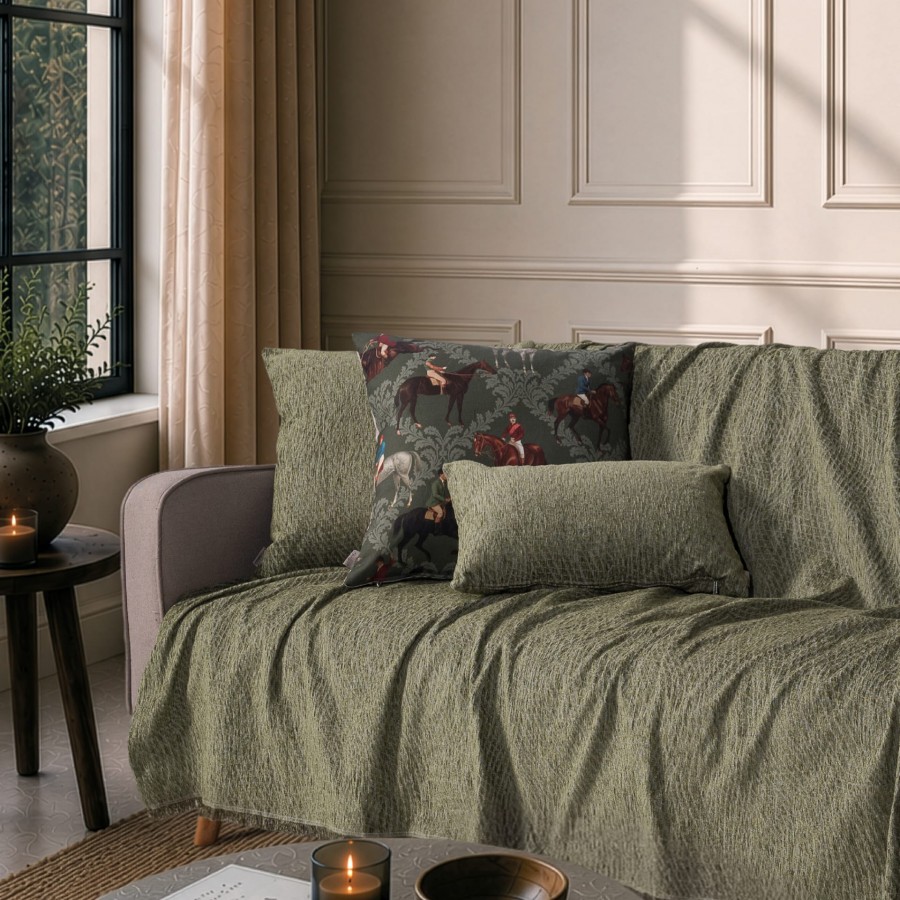 Ριχτάρι Norman 16 Sage Green - Μονοθέσιο 180x150cm