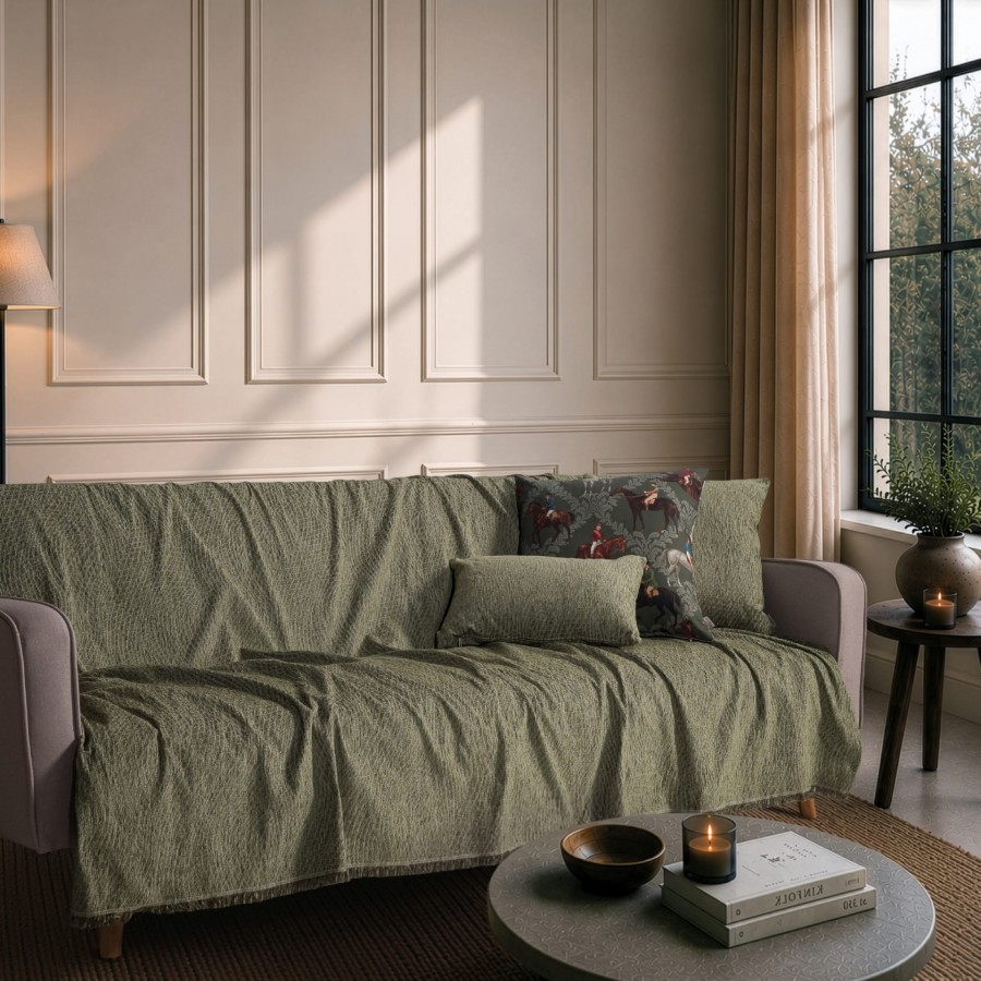 Ριχτάρι Norman 16 Sage Green - Μονοθέσιο 180x150cm