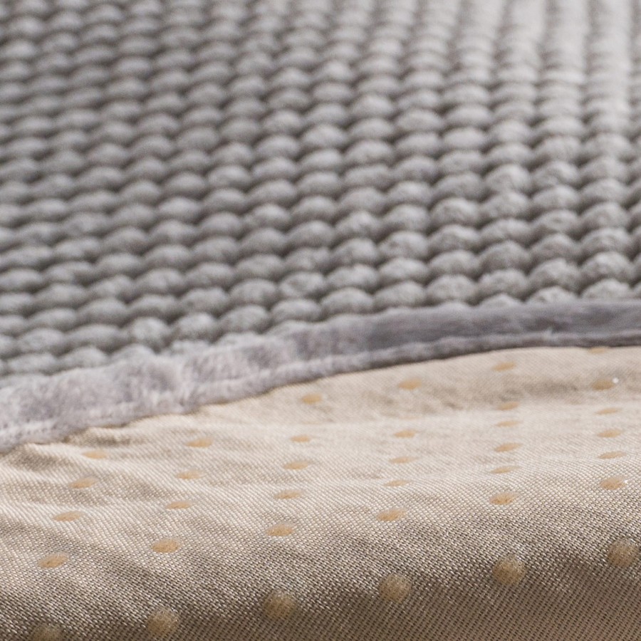 Ριχτάρι Αντιολισθητικό Αδιάβροχο Pearl 11 Grey - Τριθέσιο 180x300cm