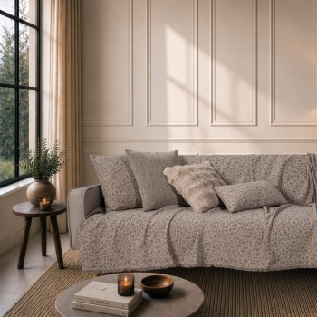 Ριχτάρι Pearland 03 Natural Taupe - Μονοθέσιο 180x150cm