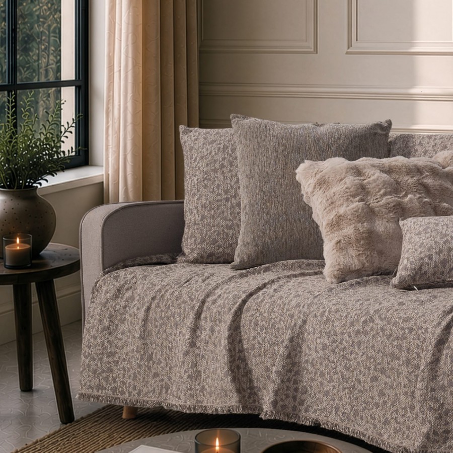 Ριχτάρι Pearland 03 Natural Taupe - Μονοθέσιο 180x150cm