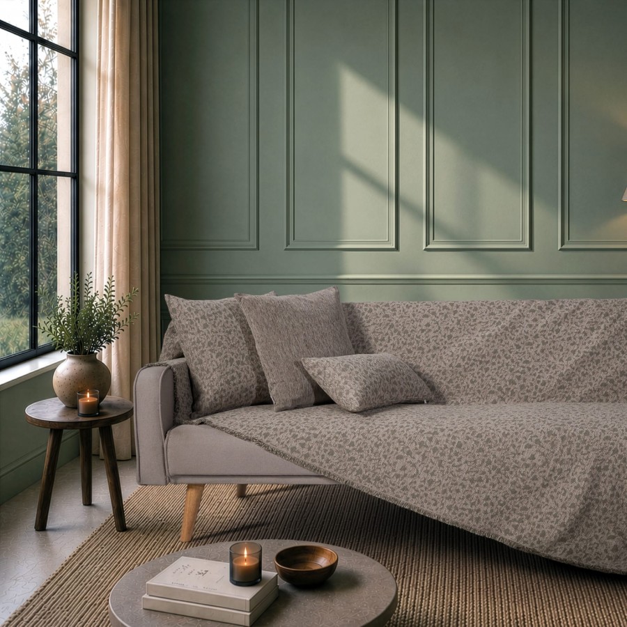 Ριχτάρι Pearland 15 Sage Taupe - Τριθέσιο 180x300cm