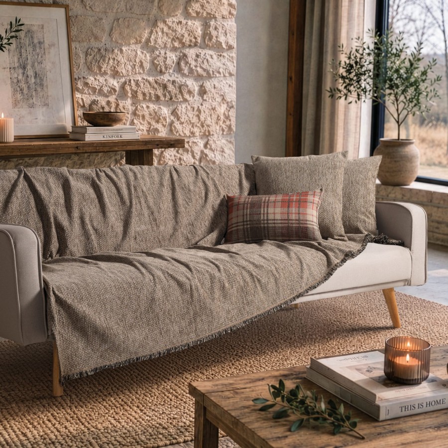 Ριχτάρι Utah 03 Warm Brown - Διθέσιο 180x250cm