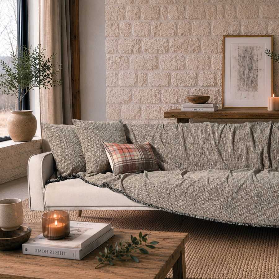 Ριχτάρι Utah 03 Warm Brown - Διθέσιο 180x250cm