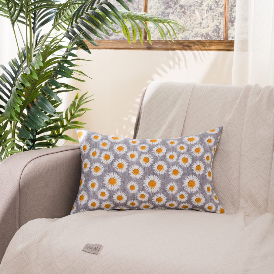 Μαξιλαροθήκη Floreta 11 - 65x65cm δαπέδου με γέμιση