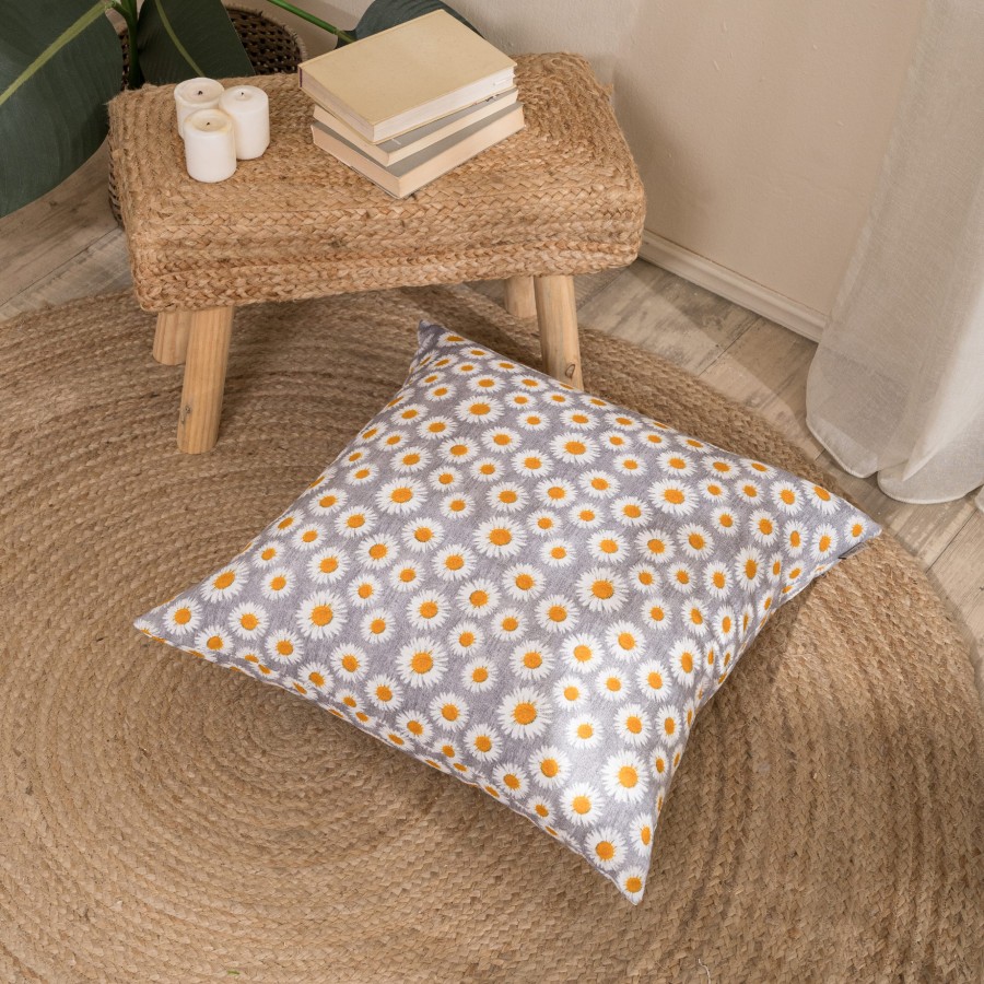 Μαξιλαροθήκη Floreta 11 - 50x50cm με γέμιση