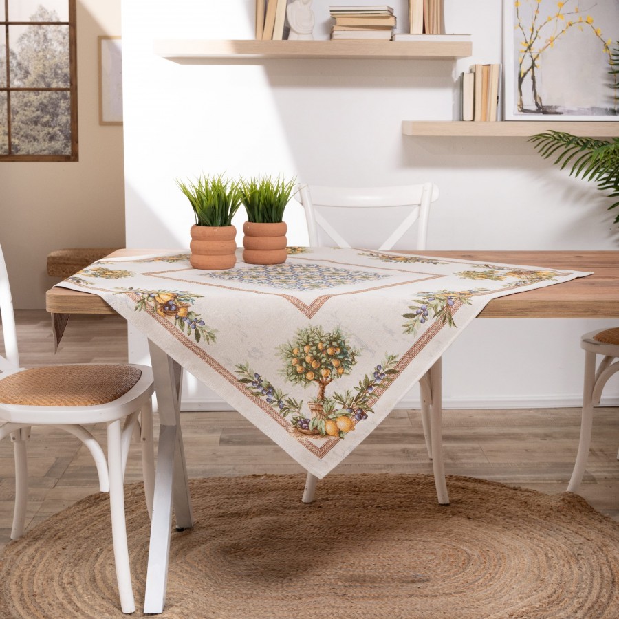 Καρέ & Τραβέρσα Mediterraneo Σετ 2 τεμαχίων - 100x100cm & 40x100cm