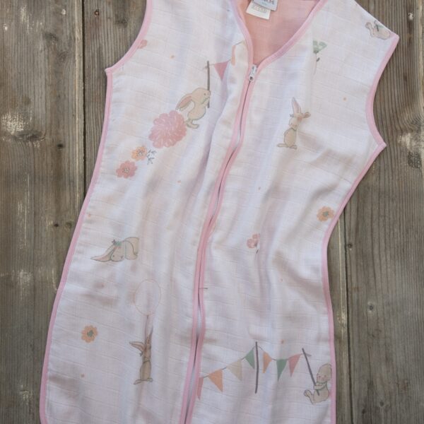 Nima Bebe Υπνόσακος καλοκαιρινός 6-18 μηνών – Bunny Love Ροζ, Λευκο shopinhome shopinhome