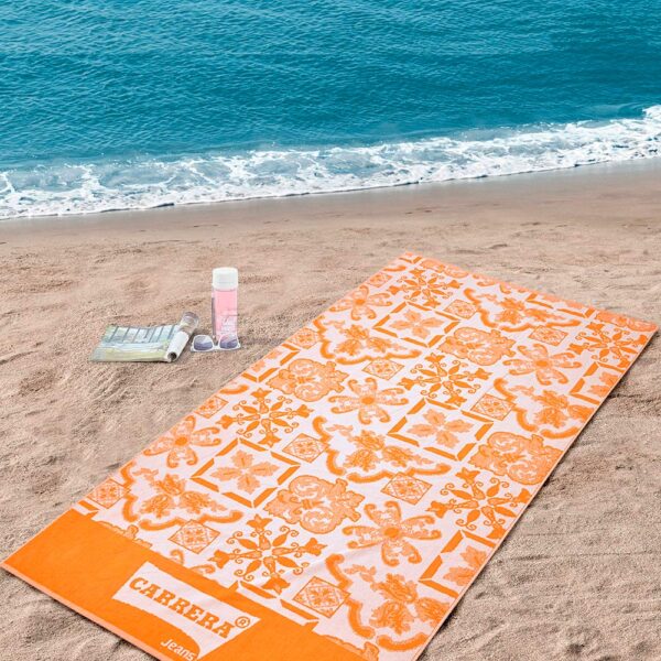 LINO ΠΕΤΣΕΤΑ ΘΑΛΑΣΣΗΣ LARANJA ORANGE 90X165 shopinhome shopinhome