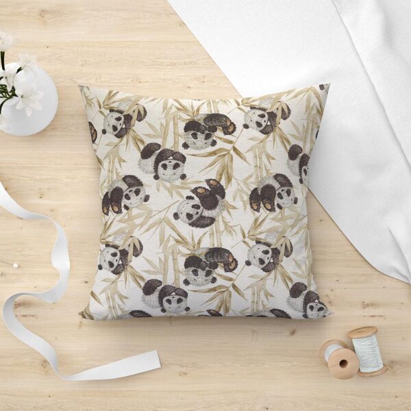 LINO ΜΑΞΙΛΑΡΟΘΗΚΗ PANDA BEAR 101 BEIGE 45X45 Lino shopinhome
