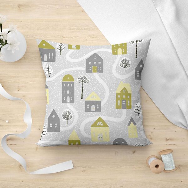 LINO ΜΑΞΙΛΑΡΟΘΗΚΗ ASPEN 801 GREY 45X45 Lino shopinhome