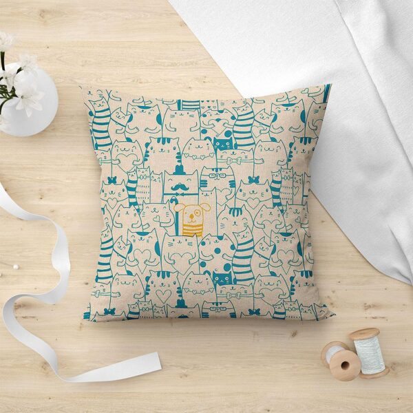 LINO ΜΑΞΙΛΑΡΟΘΗΚΗ KAU 701 BLUE 45X45 Lino shopinhome