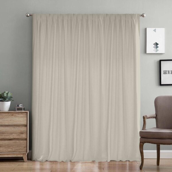 LINO ΚΟΥΡΤΙΝΑ SAMOS ΜΕ ΤΡΕΣΑ C91986 SAND 300Χ275 shopinhome shopinhome