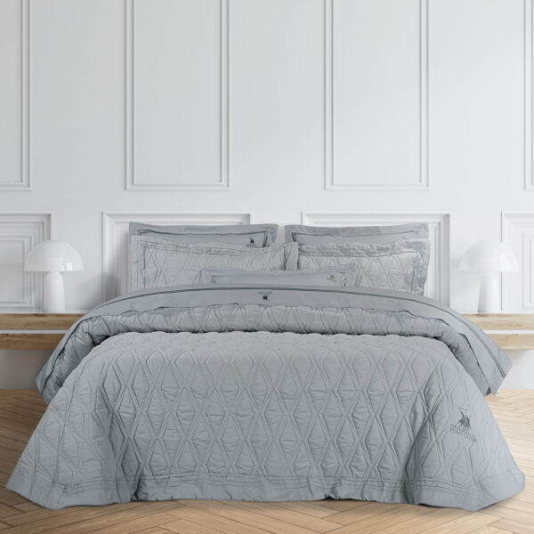 GREENWICH POLO CLUB ΚΟΥΒΕΡΛΙ ΥΠΕΡΔΙΠΛΟ ΣΕΤ 2160 ΓΚΡΙ shopinhome shopinhome