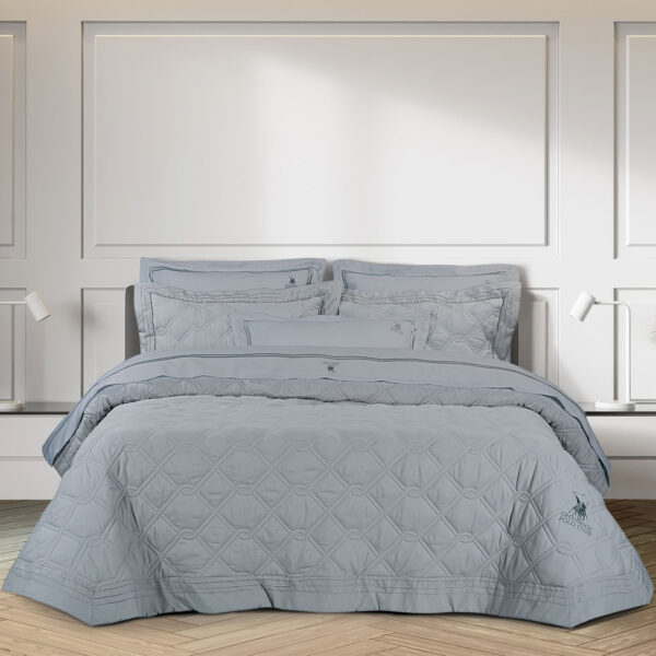 GREENWICH POLO CLUB ΚΟΥΒΕΡΛΙ ΥΠΕΡΔΙΠΛΟ ΣΕΤ 2163 ΓΚΡΙ shopinhome shopinhome