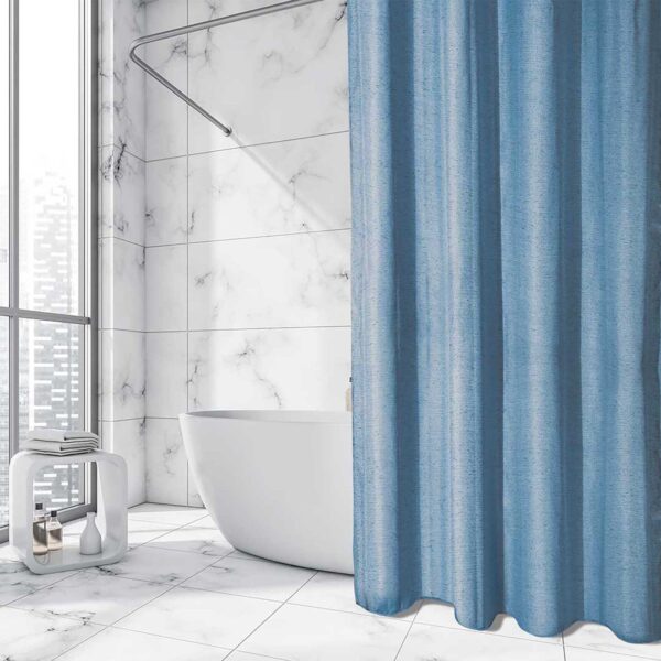 GREENWICH POLO CLUB ΚΟΥΡΤΙΝΑ ΜΠΑΝΙΟΥ 200Χ180 2582 ΜΠΛΕ shopinhome shopinhome