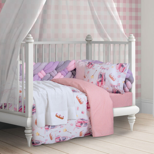 GREENWICH POLO CLUB ΚΟΥΒΕΡΤΑ ΠΛΕΚΤΗ 80X110 ΒΑΒΥ 8816 ΛΕΥΚΟ, ΡΟΖ shopinhome shopinhome