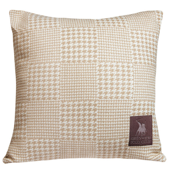 GREENWICH POLO CLUB ΔΙΑΚΟΣΜΗΤΙΚΟ ΜΑΞΙΛΑΡΙ 42X42 2785 ΕΚΡΟΥ, ΜΠΕΖ shopinhome shopinhome