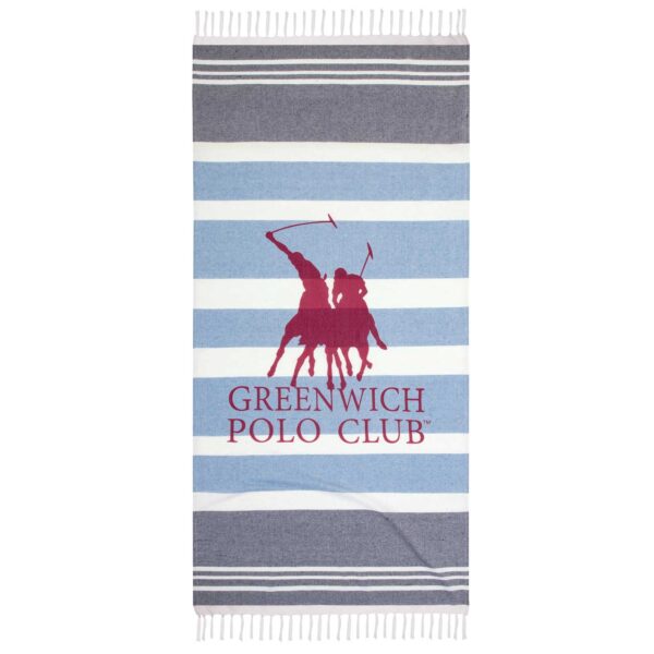 GREENWICH POLO CLUB ΠΕΤΣΕΤΑ-ΠΑΡΕΟ 80Χ170 3843 ΓΚΡΙ, ΡΟΖ shopinhome shopinhome