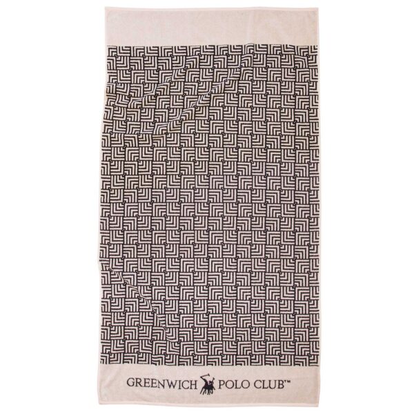 GREENWICH POLO CLUB ΠΕΤΣΕΤΑ ΘΑΛΑΣΣΗΣ 90Χ170 3732 ΕΚΡΟΥ, ΜΑΥΡΟ shopinhome shopinhome