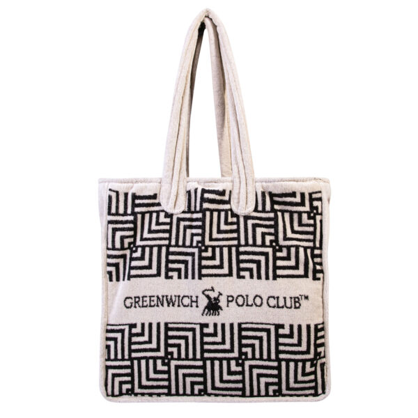 GREENWICH POLO CLUB ΤΣΑΝΤΑ ΘΑΛΑΣΣΗΣ 42Χ45 3732 ΕΚΡΟΥ, ΜΑΥΡΟ shopinhome shopinhome