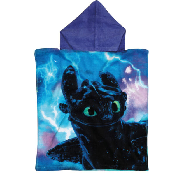 ΠΟΝΤΣΟ ΘΑΛΑΣΣΗΣ 50Χ115 HOW TO TRAIN YOUR DRAGON 5868 ΜΑΥΡΟ, ΜΠΛΕ shopinhome shopinhome