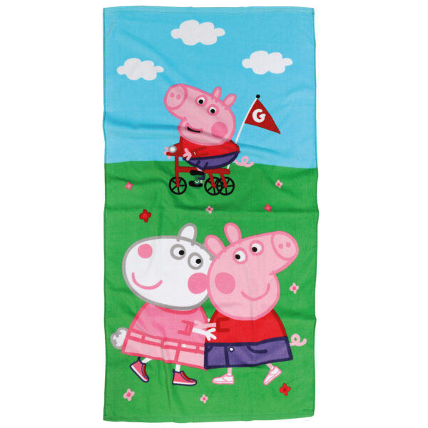ΠΕΤΣΕΤΑ ΘΑΛΑΣΣΗΣ PEPPA PIG 70Χ140 5863 ΜΠΛΕ, ΠΡΑΣΙΝΟ, ΡΟΖ shopinhome shopinhome