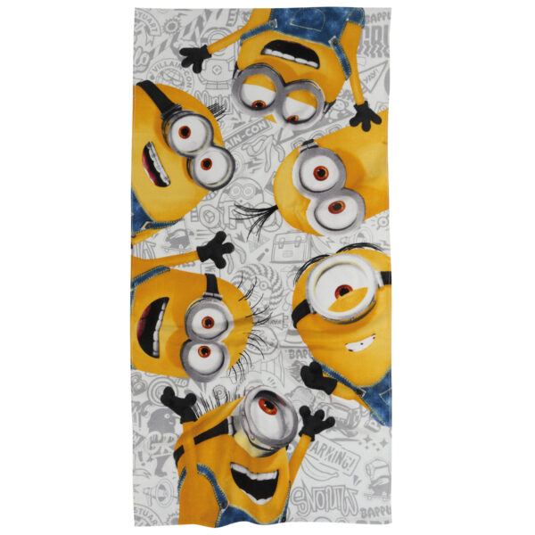ΠΕΤΣΕΤΑ ΘΑΛΑΣΣΗΣ MINIONS 70Χ140 5866 ΓΚΡΙ, ΚΙΤΡΙΝΟ shopinhome shopinhome