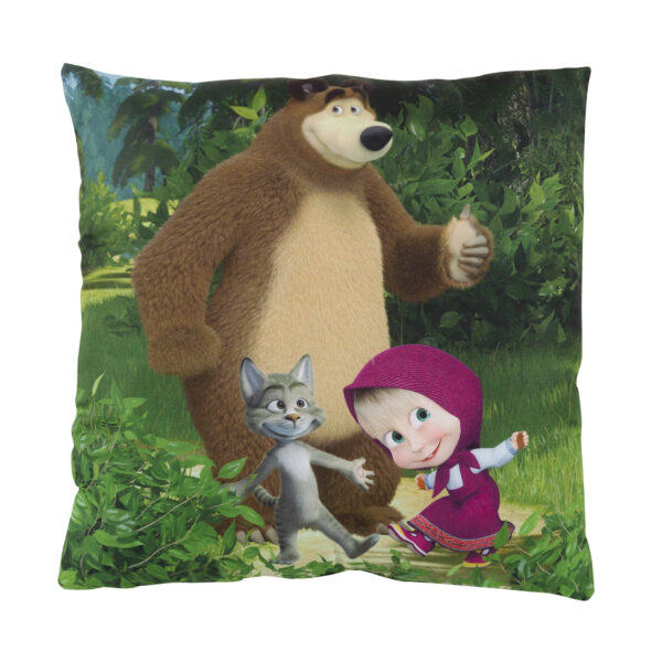 MASHA AND THE BEAR 5510 ΜΑΞΙΛΑΡΙ ΦΙΓΟΥΡΑΣ 40Χ40 ΜΠΛΕ shopinhome shopinhome