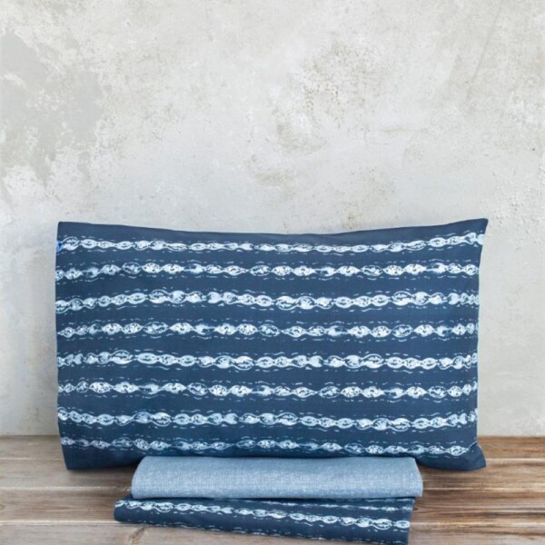 Nima Home Σετ Σεντόνια Υπέρδιπλα – Naval Μπλε   (2 x 240×260 + 2  52×72) shopinhome shopinhome