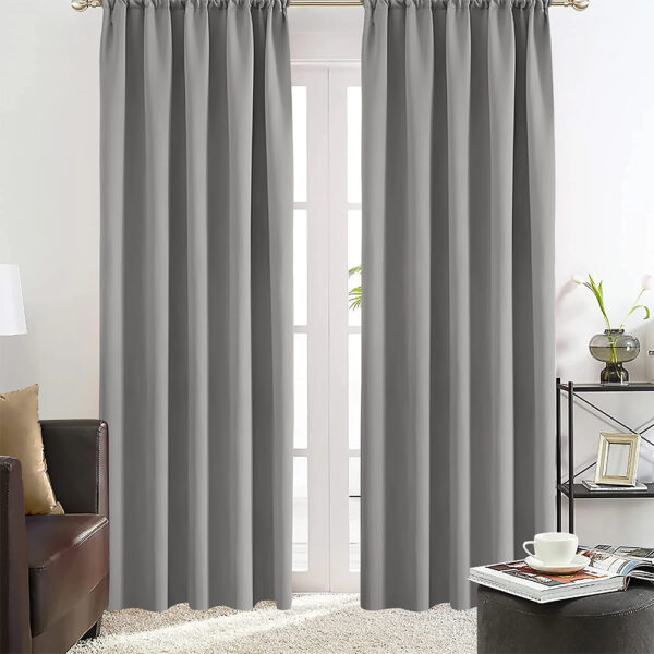 LINO ΚΟΥΡΤΙΝΑ BASKO ΜΕ ΤΡΕΣΑ DGREY 150X240 shopinhome shopinhome