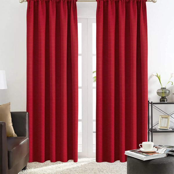 LINO ΚΟΥΡΤΙΝΑ EMB BASKO ΜΕ ΤΡΕΣΑ BORDEAUX 150X240 shopinhome shopinhome