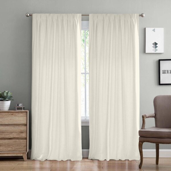 LINO ΚΟΥΡΤΙΝΑ SAMOS ΜΕ ΤΡΕΣΑ C91012 CREAM 150Χ275 shopinhome shopinhome