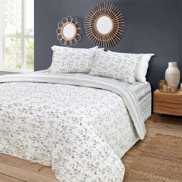 LINO ΣΕΤ ΠΑΠΛΩΜΑΤΟΘΗΚΗ AGNE GREY FLANNEL 220X240 shopinhome shopinhome